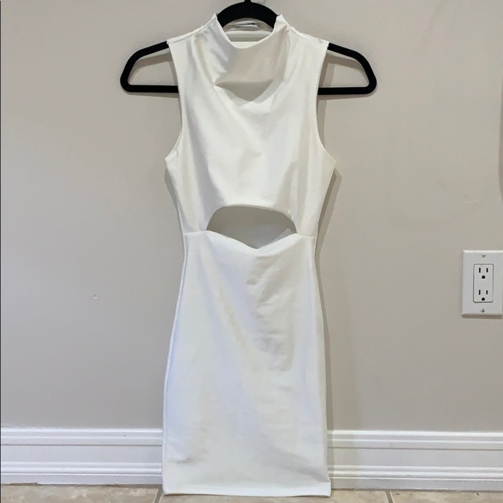 All White Fashion Nova Dress